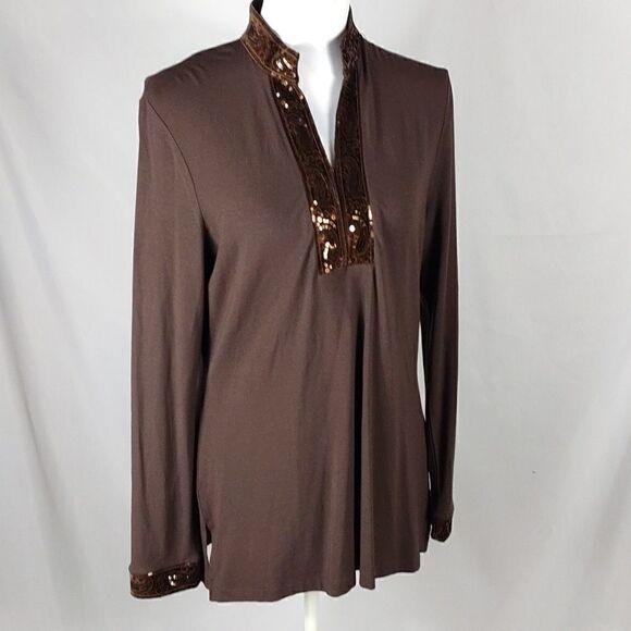 Talbots Sequined Blouse   - Picture 1 of 8